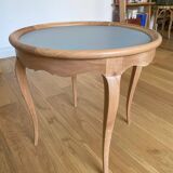 Solid cherry pedestal table