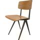 Ensemble de quatre chaises d'école vintage Marko Holland du style Friso Kramer des années 60