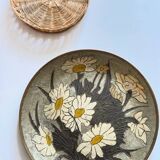 VINTAGE Wicker and Brass Wall COMPOSITION