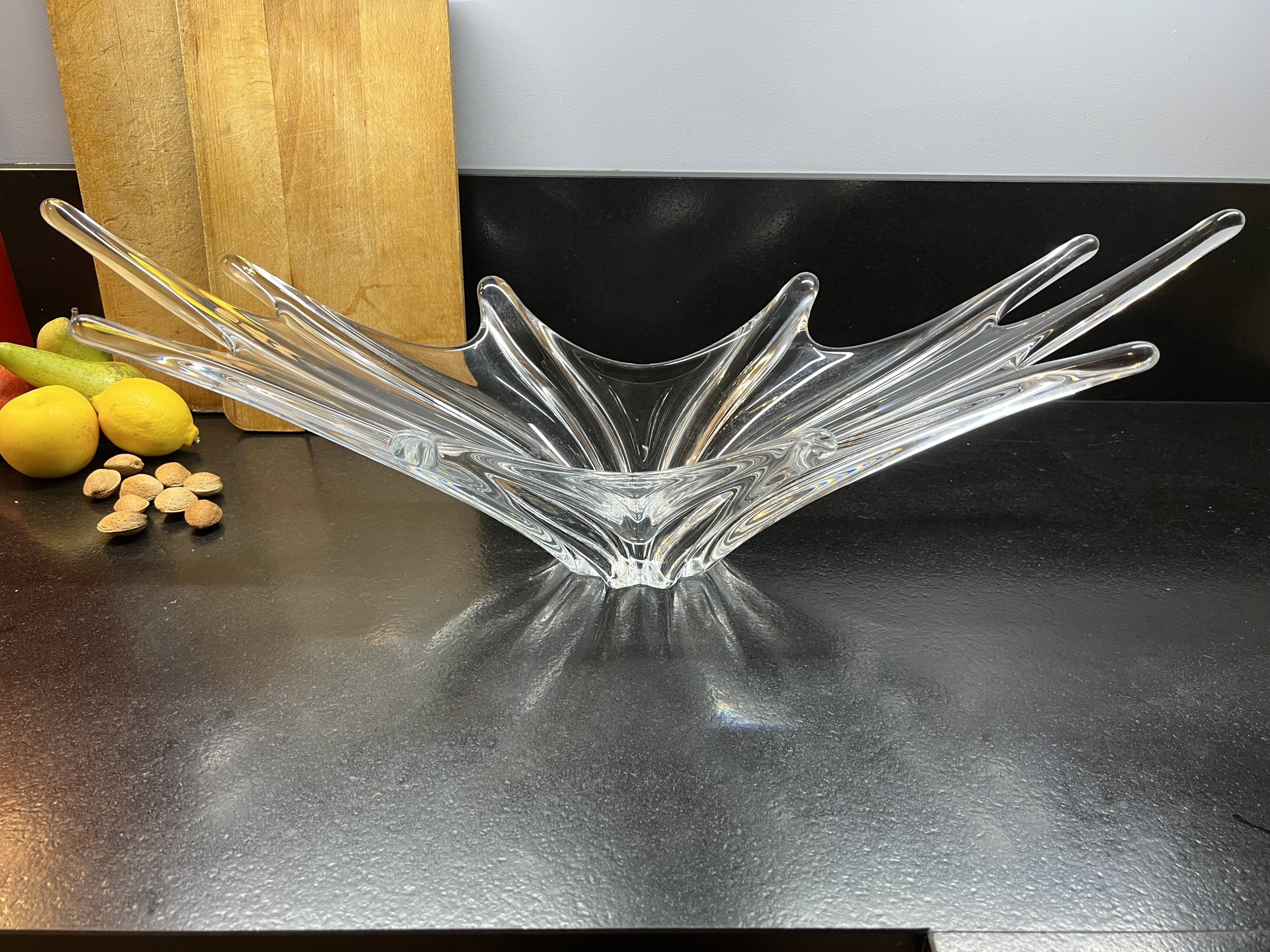 Large vintage cut crystal Baccarat 50s