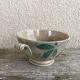 Earthenware bowl, café au lait bowl, antique, France, cherries.