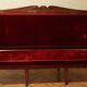 18th Century French Hand Carved Mahogany Upholstered Sofa in the style of George Jacob