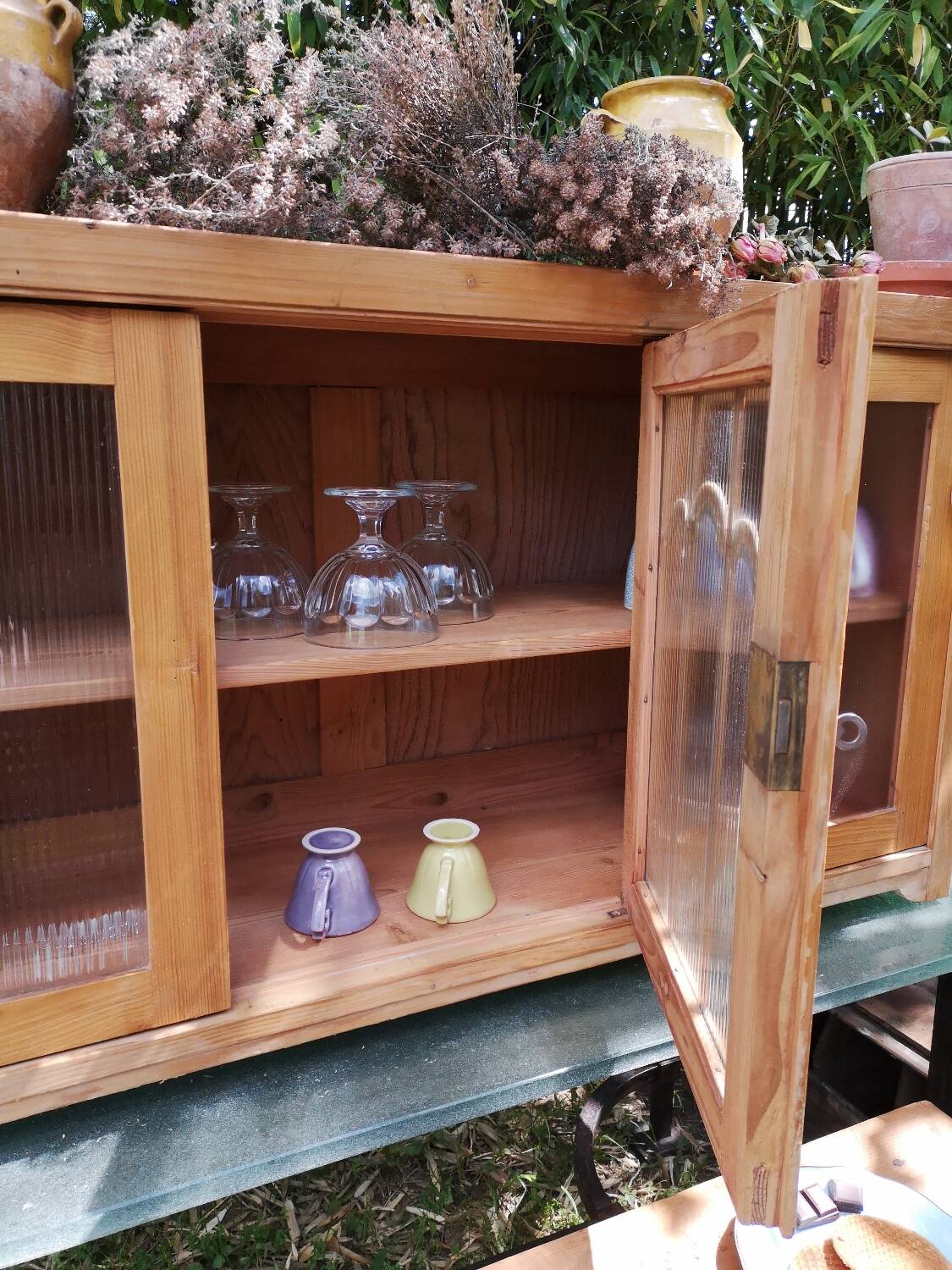 Tall unit, pine display case