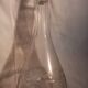 Antique Portieux cut crystal carafe signed