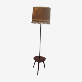 Lampadaire vintage en bois