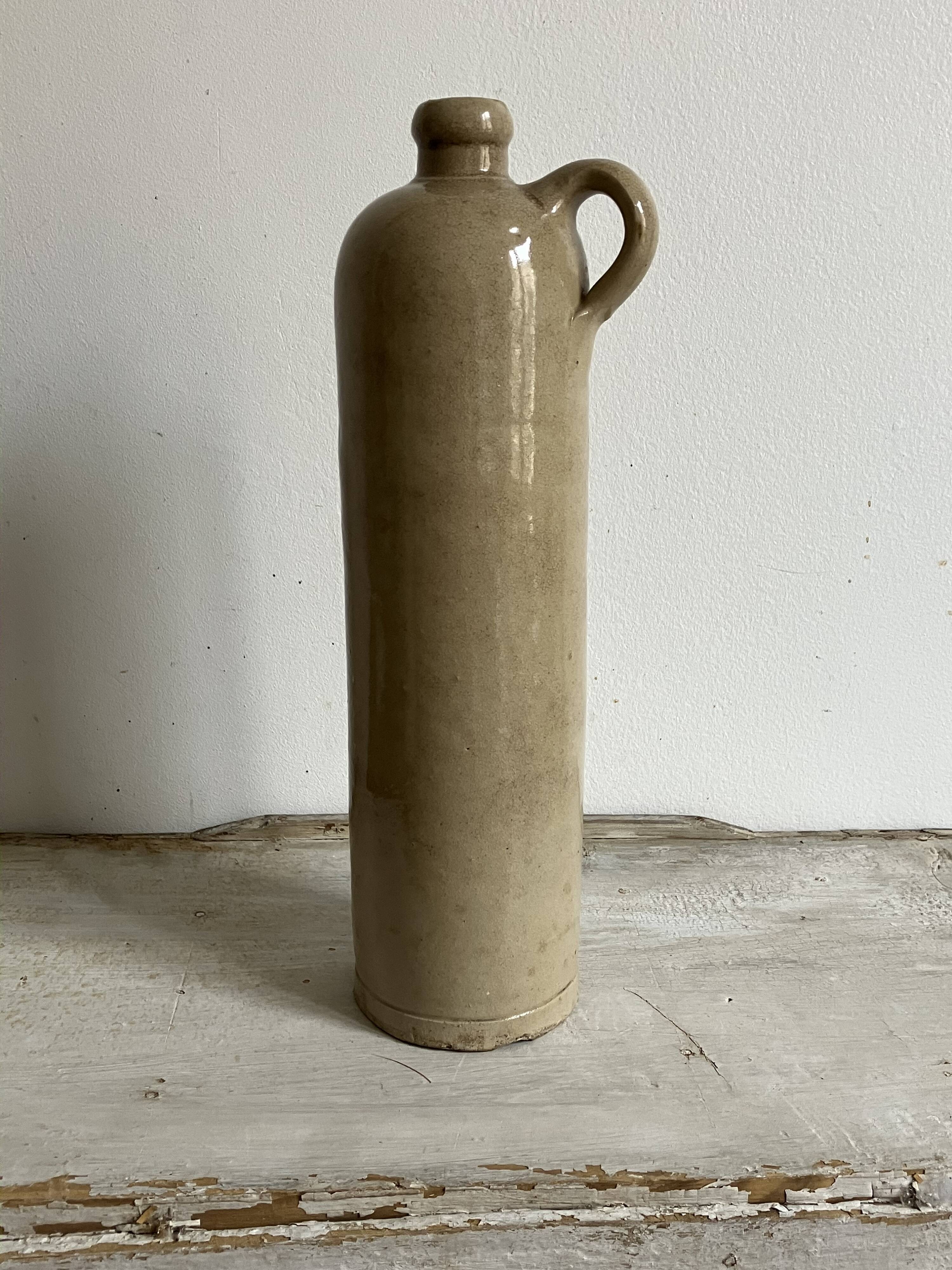 Glazed stoneware bottle