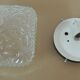 Square glass ceiling light