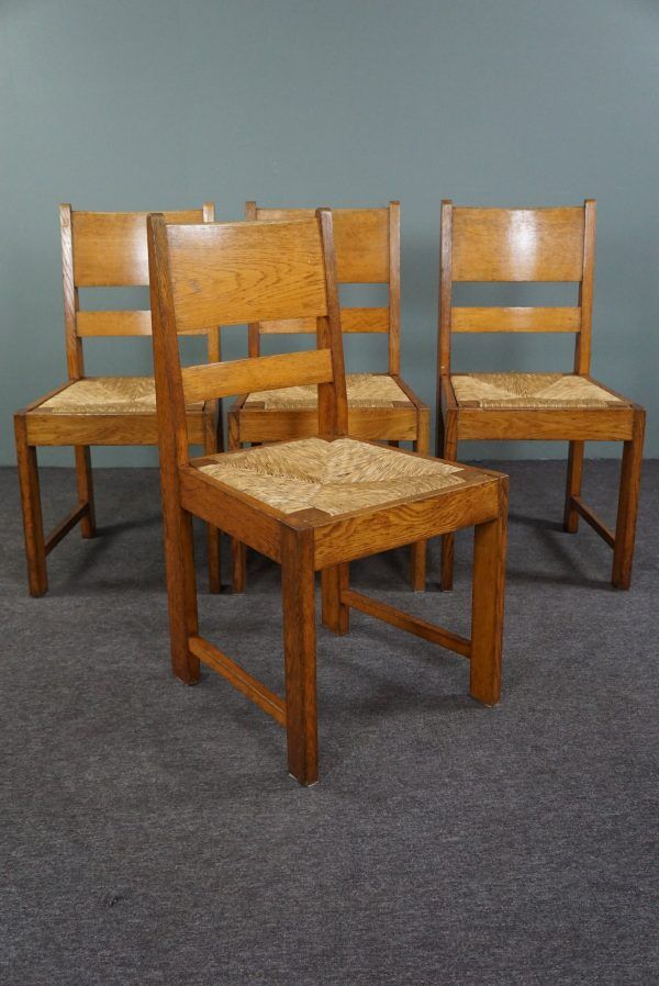 Suite of 4 dining chairs Hague School
