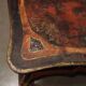 Antique lacquered oak work table, France, 20th century