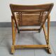 Chaise longue enfant en bambou & hêtre vintage 1950
