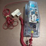 Vintage transparent telephone
