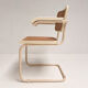 Set of 4 webbing Italian design chairs, 1980s