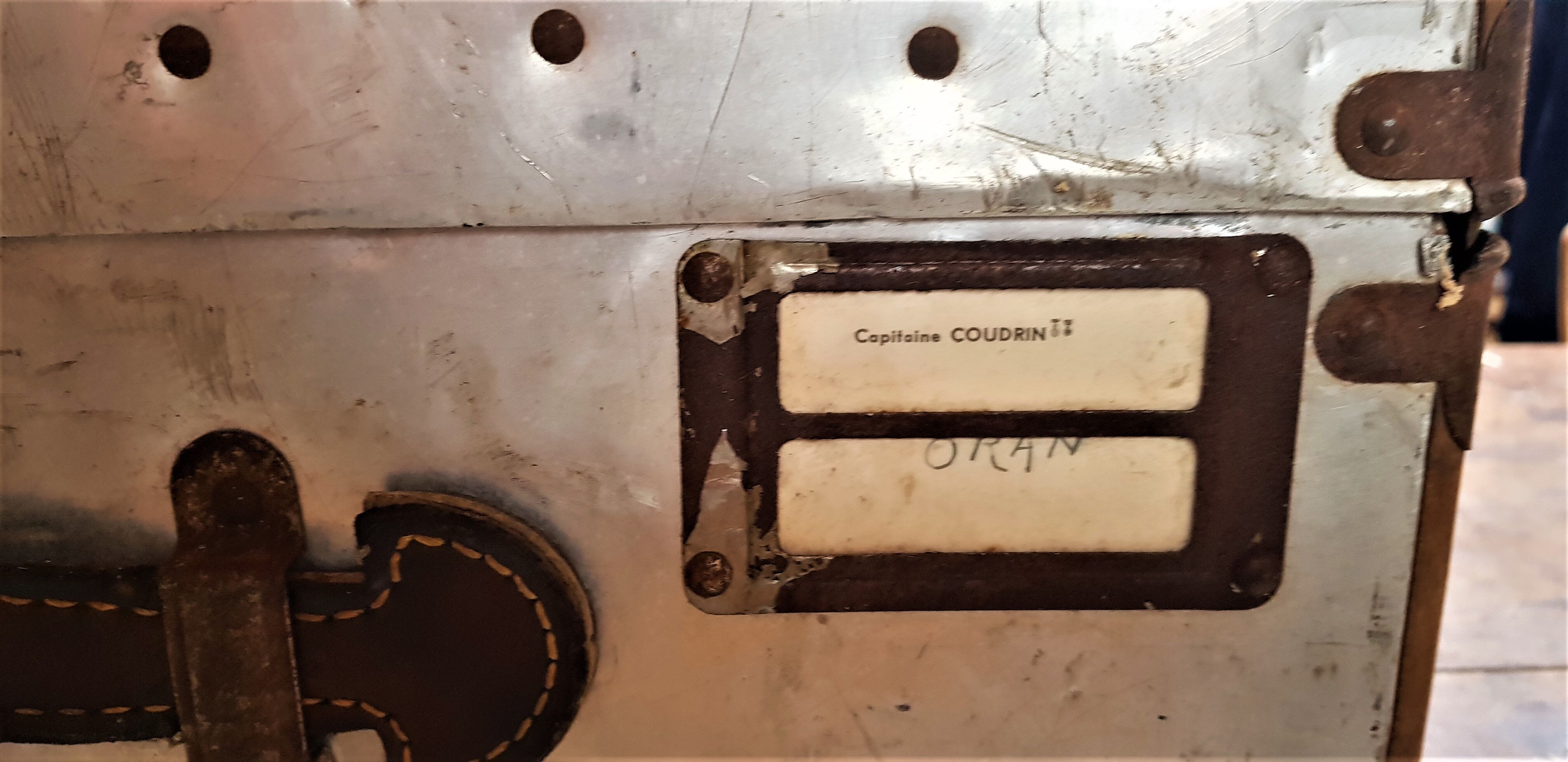 Vintage officer's trunk case