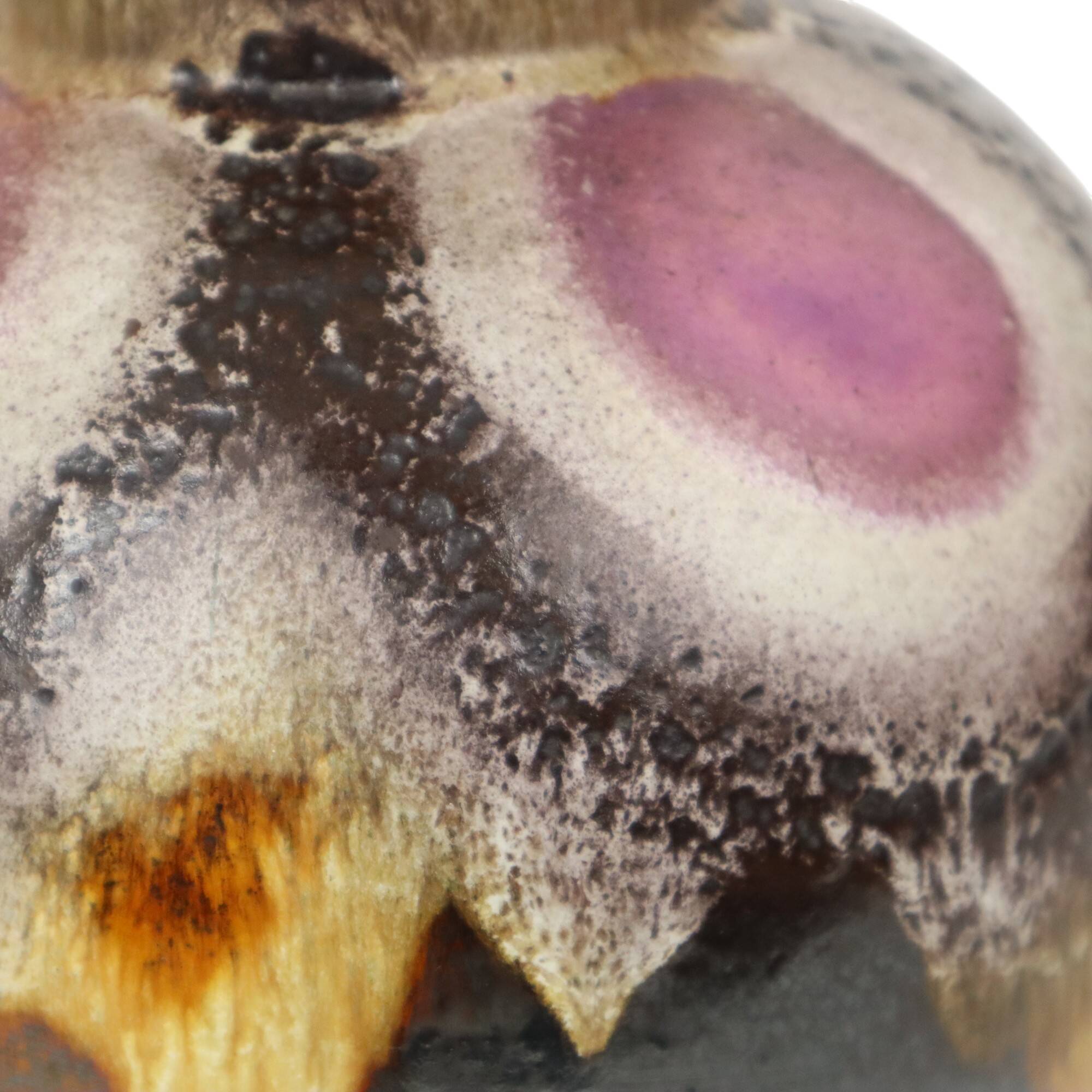 Bolle Fat Lava Vase Purple West Germany Ceramics 666-21