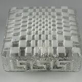 1960s 1970s Lamp Light Ceiling Flush Mount Glass German Design
