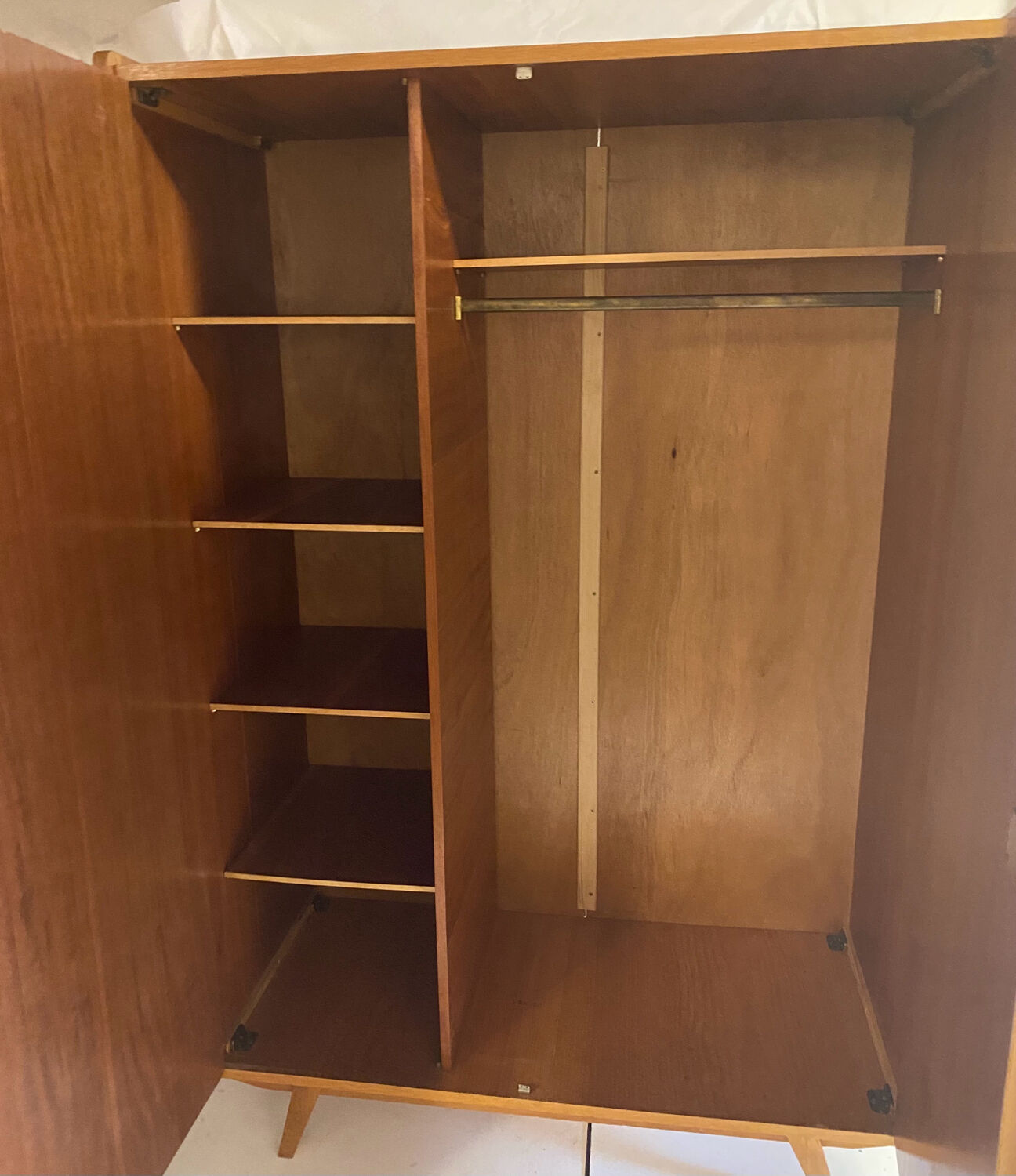 Vintage wardrobe with compass feet