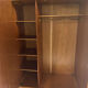 Vintage wardrobe with compass feet