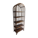 Vintage rattan library