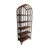 Vintage rattan library