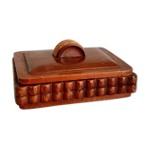 Wooden box with lid