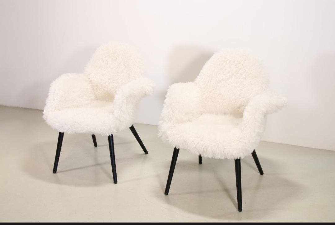 2 chaises Vitra Organic de Charles Eames et Eero Saarinen