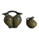 2 vintage glazed ceramic vases, Greece