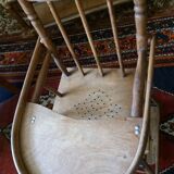 High wooden chair