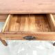Solid cherry wood desk with spindle legs