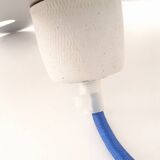 Brushed stainless steel portable lamp