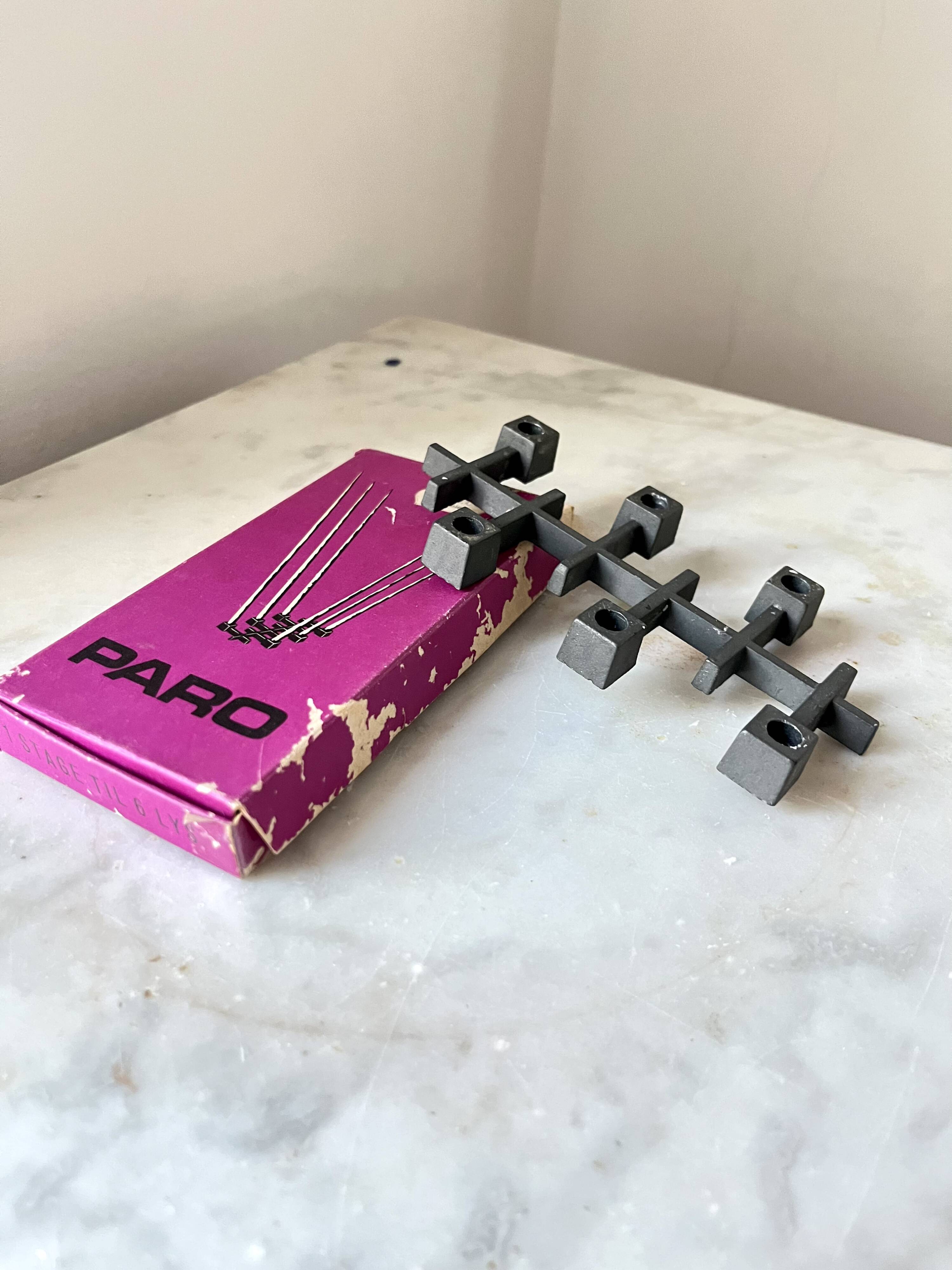 Vintage PARO Modular Candleholder by Jens Quistgaard – Danish Brutalist