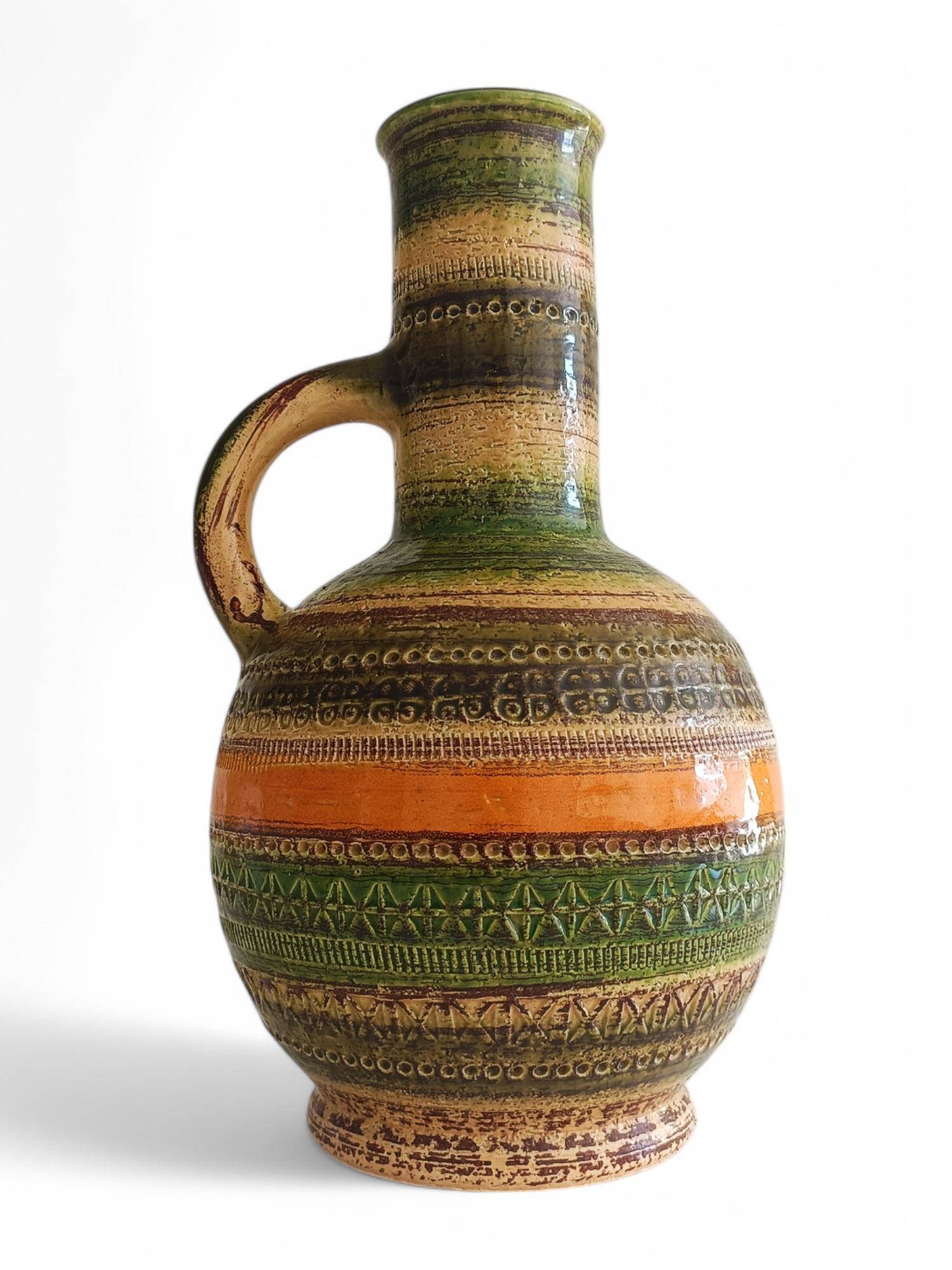 Bitossi Large Ceramic Vase by Aldo Londi, Mid-Century Modern, 1960s