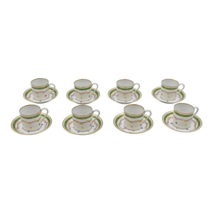 8 tasses et sous tasses