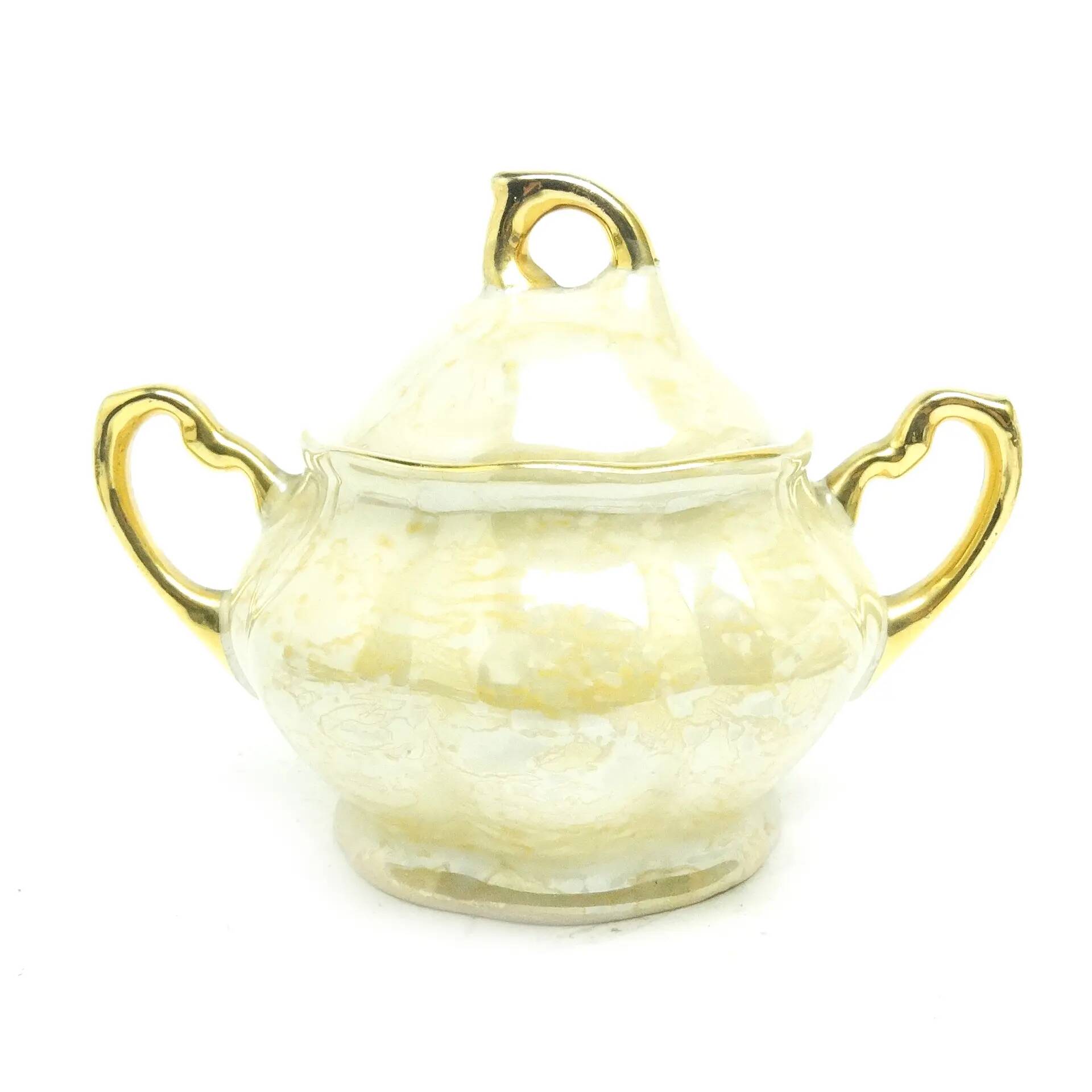 Rococo sugar bowl, porcelain, Chodzież, Poland, 1970s