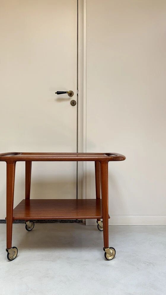 Vintage teak trolley by Niels Otto Møller