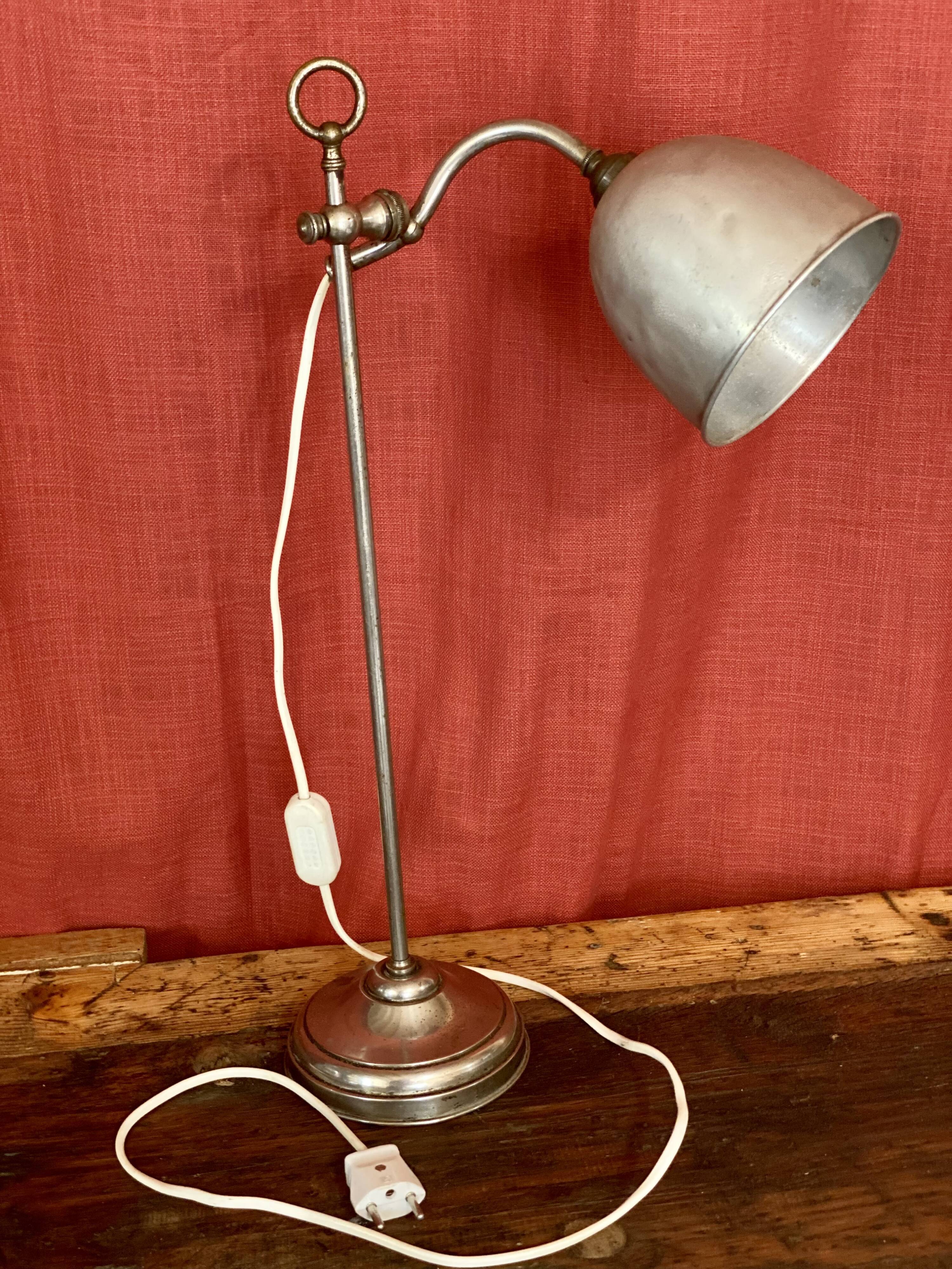 Industrial desk lamp