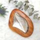 Teak and mother-of-pearl trinket bowl