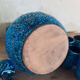 Enameled ceramic liqueur service