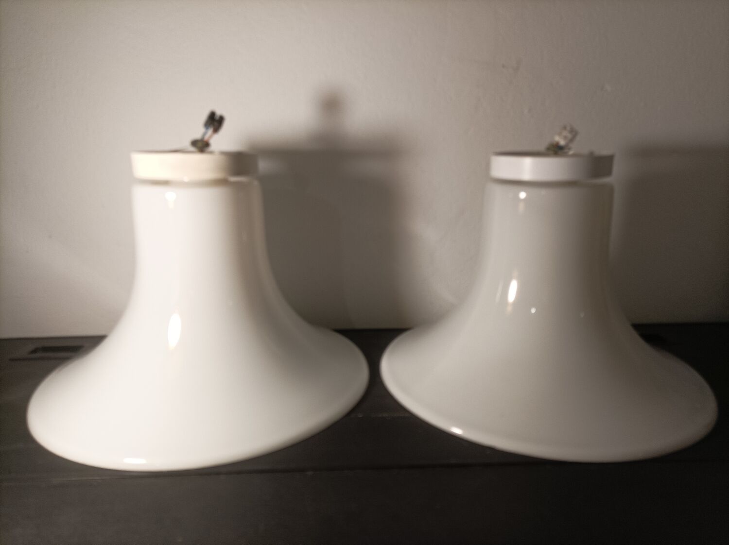 Pair of opaline suspension RAAK Amsterdam