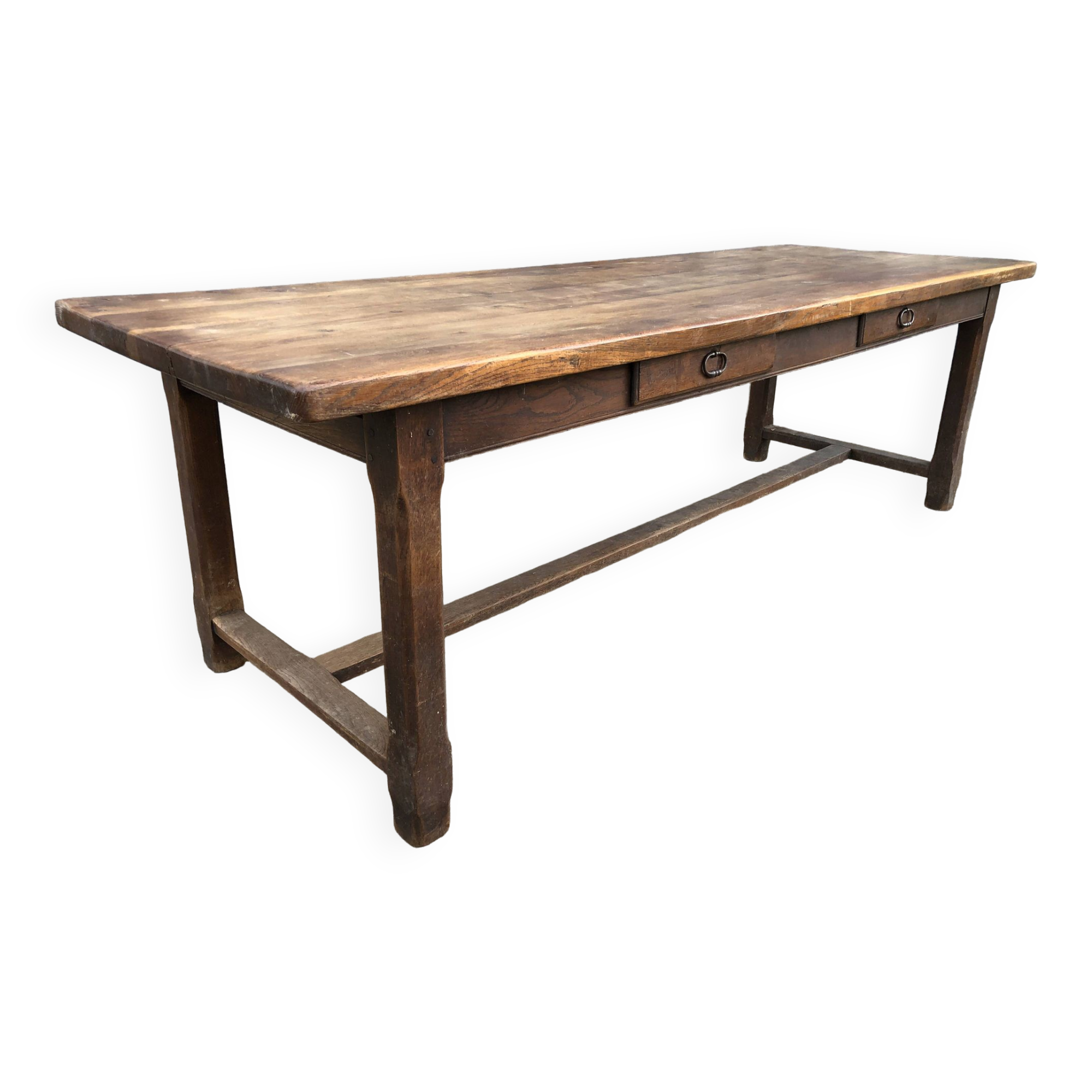 Antique solid oak farm table
