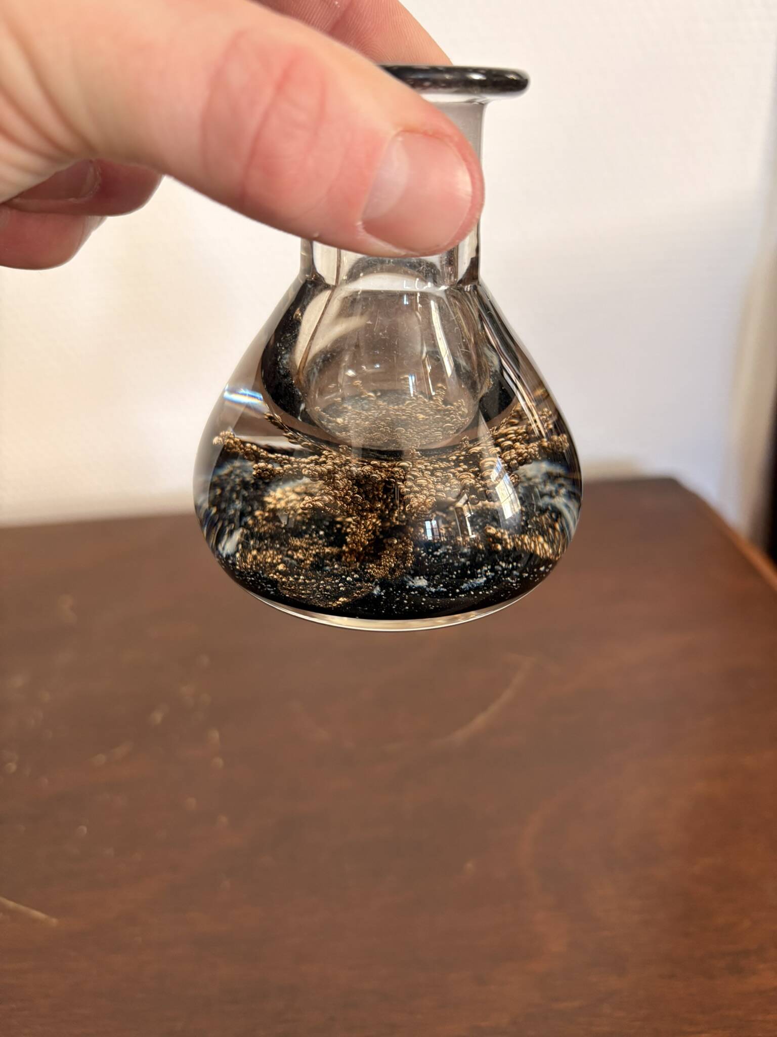 Inkwell Bottle Perfume Paperweight Scotland Selkirk Glass 66/150