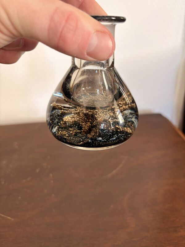 Encrier Flacon Bouteille Parfum Presse Papier Scotland Selkirk Glass 66/150