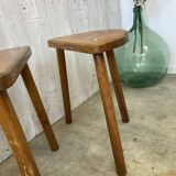 Set of 3 tripod stools