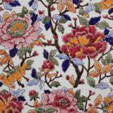 Polylobed dish Peonies earthenware of Gien