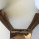 Pair of wall light vintage bronze swallows Annees 50