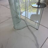 Curved glass dining table Fiam Italia