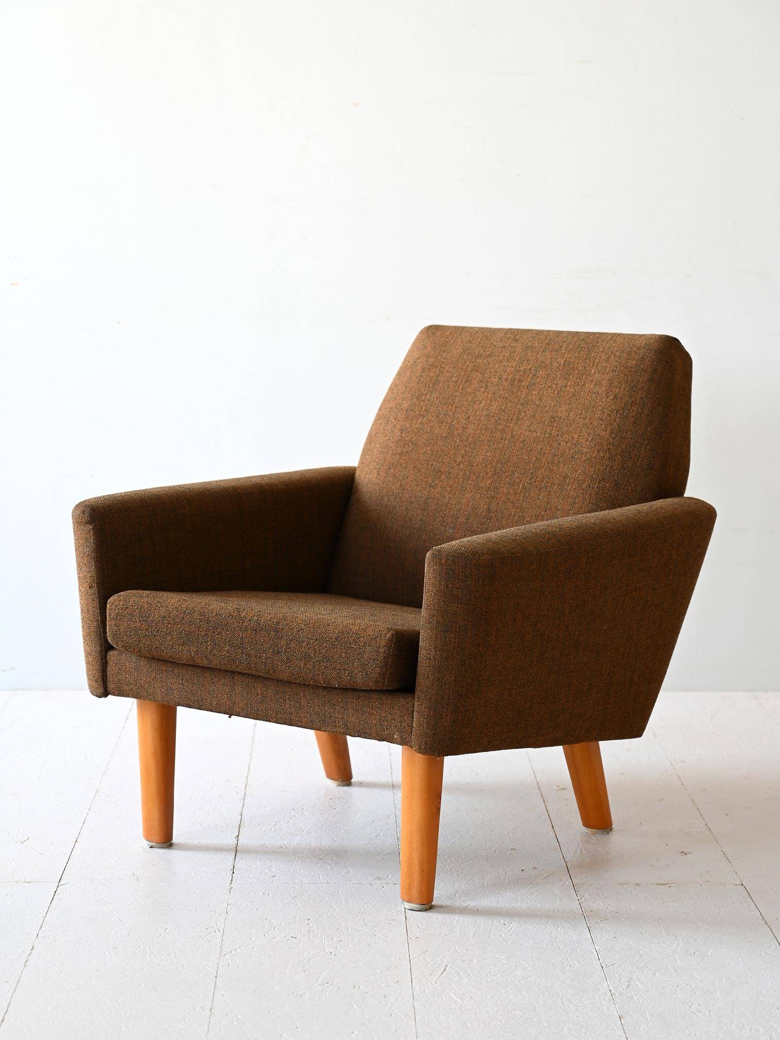 Fauteuil des années 60 avec tissu d'origine