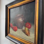 Tableau nature morte huile sur toile ancienne