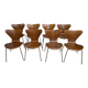 8 Arne Jacobsen Series 7 chairs