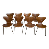 8 Arne Jacobsen Series 7 chairs