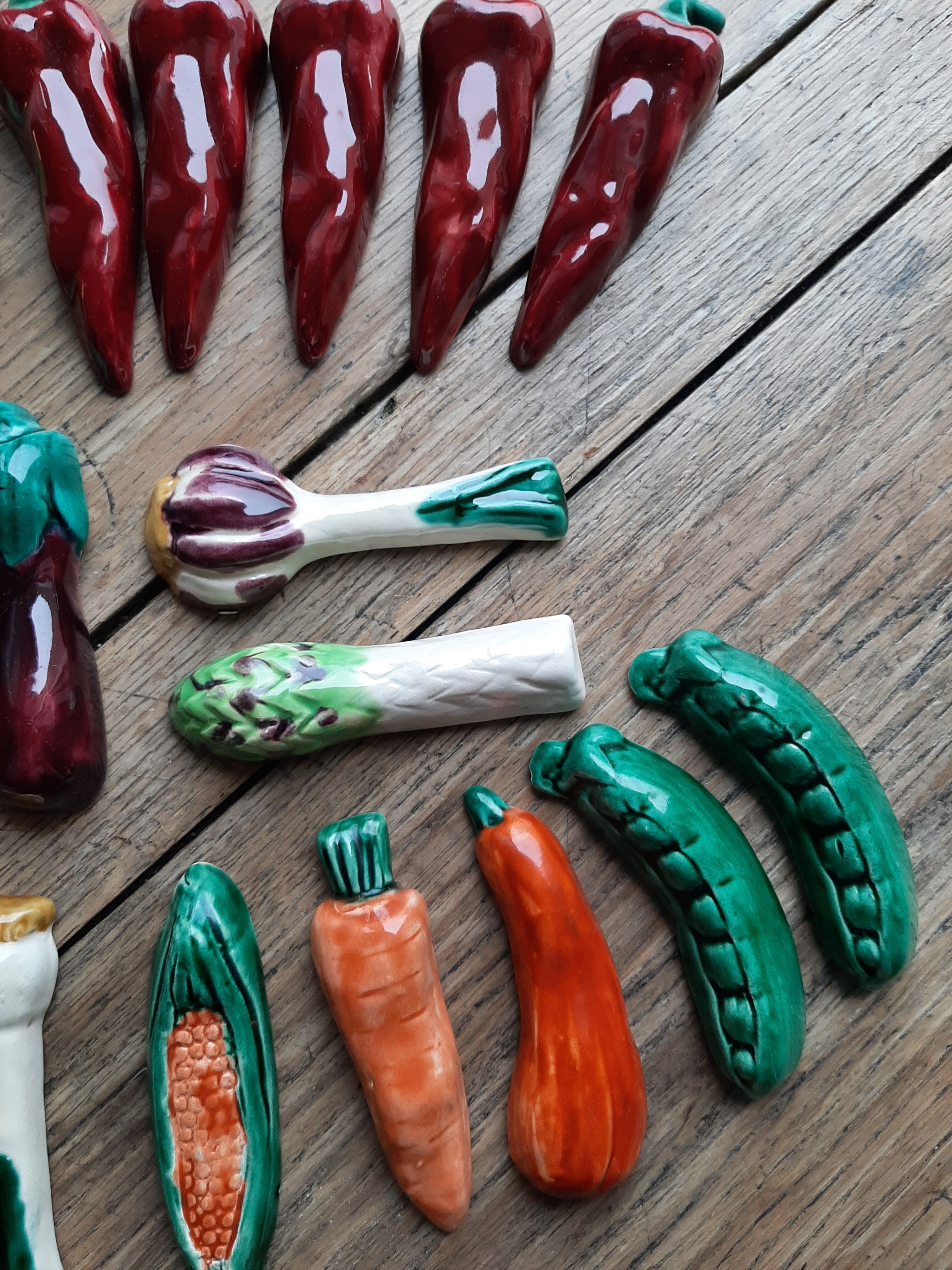 Lot 20 holder knives slurry Vegetables